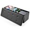 45 Inches Faux Leather Foldable Ottoman Storage Bench with Thick Sponge Padded Seat